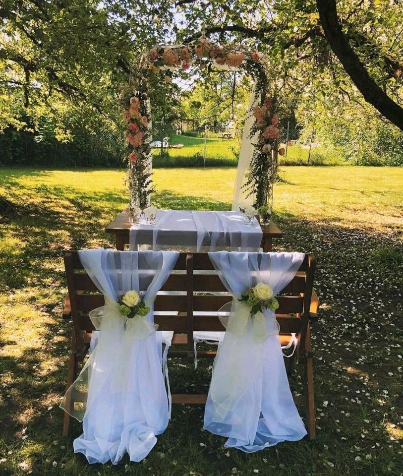 HOCHZEIT Blumenbogen Traubogen Blumenständer SäuleVerleih Service in Ölbronn-Dürrn