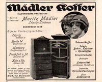 Mädler Koffer Übersee-Koffer Werbung Reklame-Anzeige 1923 Baden-Württemberg - Steinen Vorschau