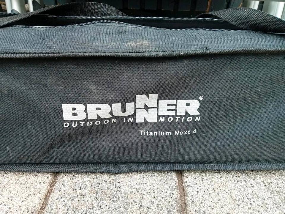 1x Crespo Camping Deluxe XL Stühle,Brunner Titanium Next 4 Tisch in Weihenzell