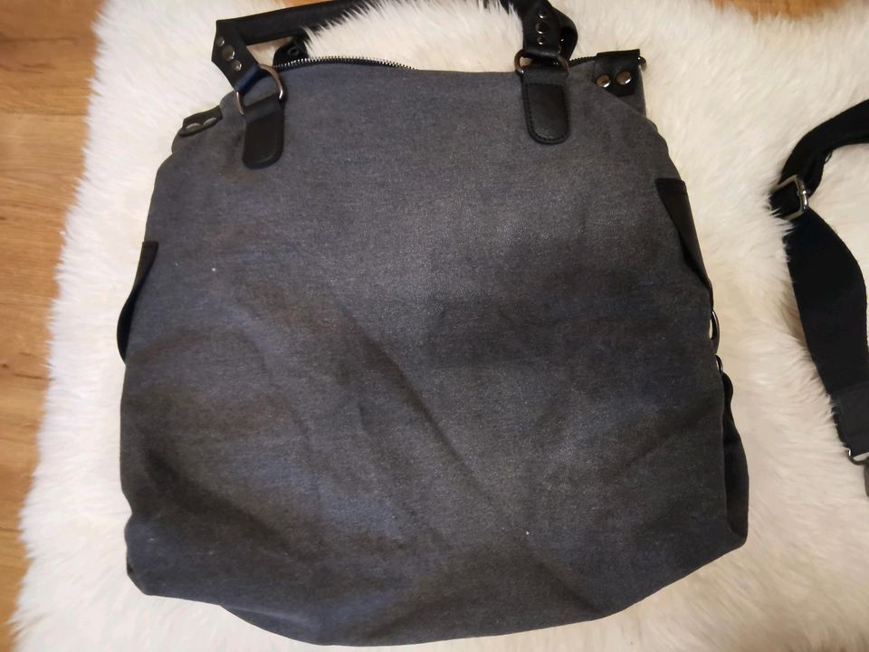 Tasche, Schopper, Shopper, Stern, grau in Mespelbrunn