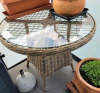 tectake® Alu Polyrattan Gartentisch, rund Wiesbaden - Nordenstadt Vorschau