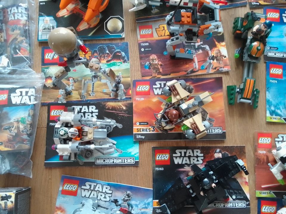 viele Lego Star Wars Micro Fighters  Modell 75034   75037 in Fehmarn