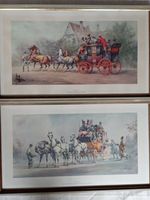 2 x Druck von Wolfgang Tritt (Mail Coach & Kurze Rast) 50x29 cm Hessen - Idstein Vorschau