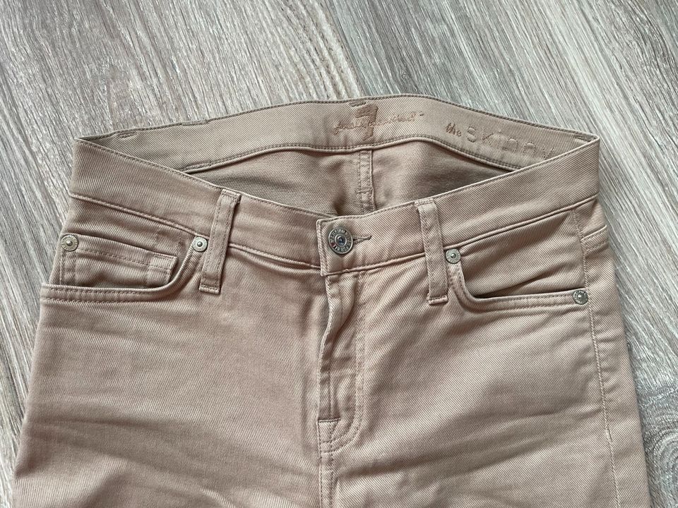 7 For all Mankind Stoffhose Beige 24 in Bedburg