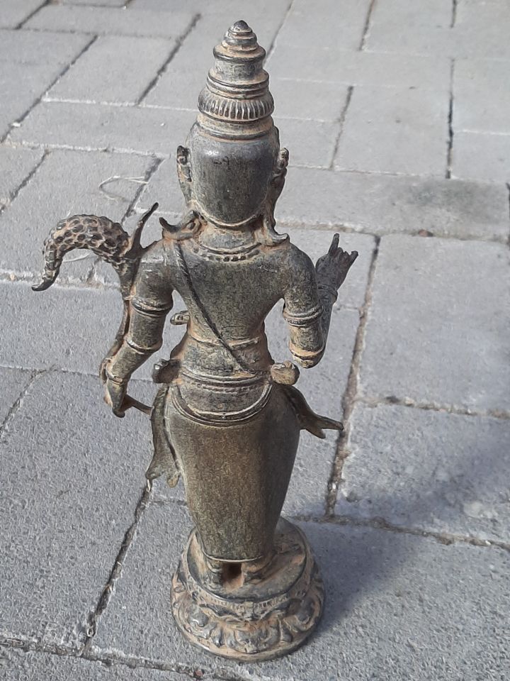 Bronzebuddha 28cm Buddha Shiva Tara Asien Dewi Thailand in Kalkar
