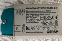 Osram Trafo Halotronic HTM 105/230-240 Dresden - Räcknitz/Zschertnitz Vorschau