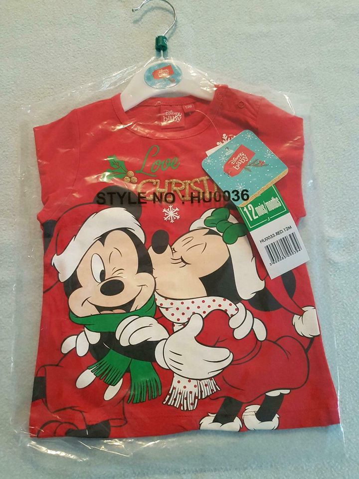 Disney Minnie Mouse & Mickey Mouse Weihnachts Langarmshirt in Rheine