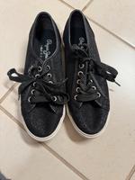 Pepe Jeans Sneaker schwarz Glitzer 37 Nordrhein-Westfalen - Herten Vorschau