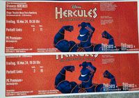 2 x Disney Hercules / Hamburg / 2.Reihe / 10.05.2024 Bielefeld - Sennestadt Vorschau