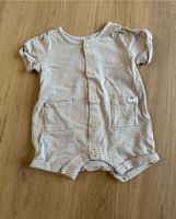 H&M Baby Strampler kurz beige gestreift Gr. 56 Niedersachsen - Nordhorn Vorschau