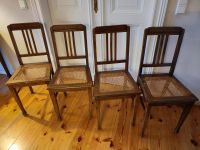 4 Stühle antik Holz Gründerzeit mit Wiener Geflecht Berlin - Lichtenberg Vorschau