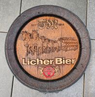 Licher Bier Fassboden Deko Fieberglas Fassdeckel Werbung Reklame Hessen - Flörsheim am Main Vorschau