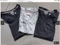 Tommy Hilfiger Shirt 2 schwarz 1 grau M V-Ausschnitt T-Shirt Bayern - Würzburg Vorschau