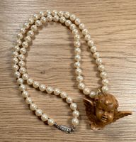 Perlenkette, Kette, Weihnachtskette m Engel Verschluss 835 Silber Nordrhein-Westfalen - Langenberg Vorschau
