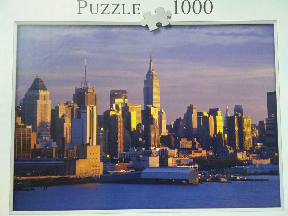 Puzzle Silhouette New York Skyline 1000Teile in Vitte