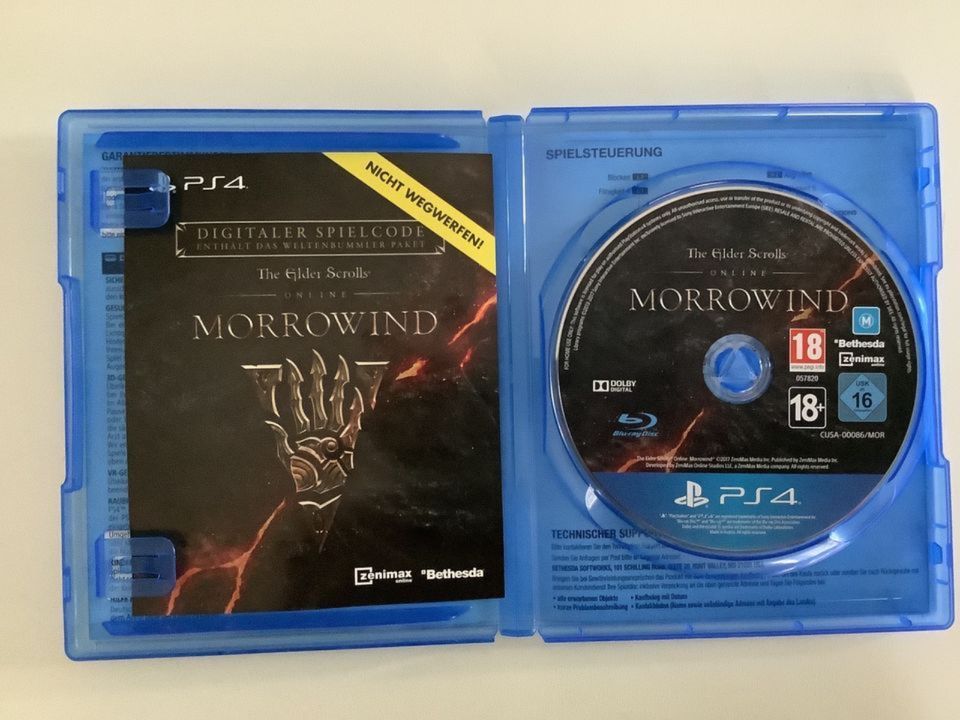 PS4: The Elder Scrolls Online Morrowind in OVP  - unbenutzt in Freiburg im Breisgau