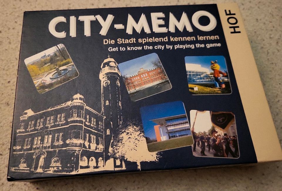 Spiel Hof Saale Memory - City-Memo mit Stadtplan und Erläuterung in Neundorf 