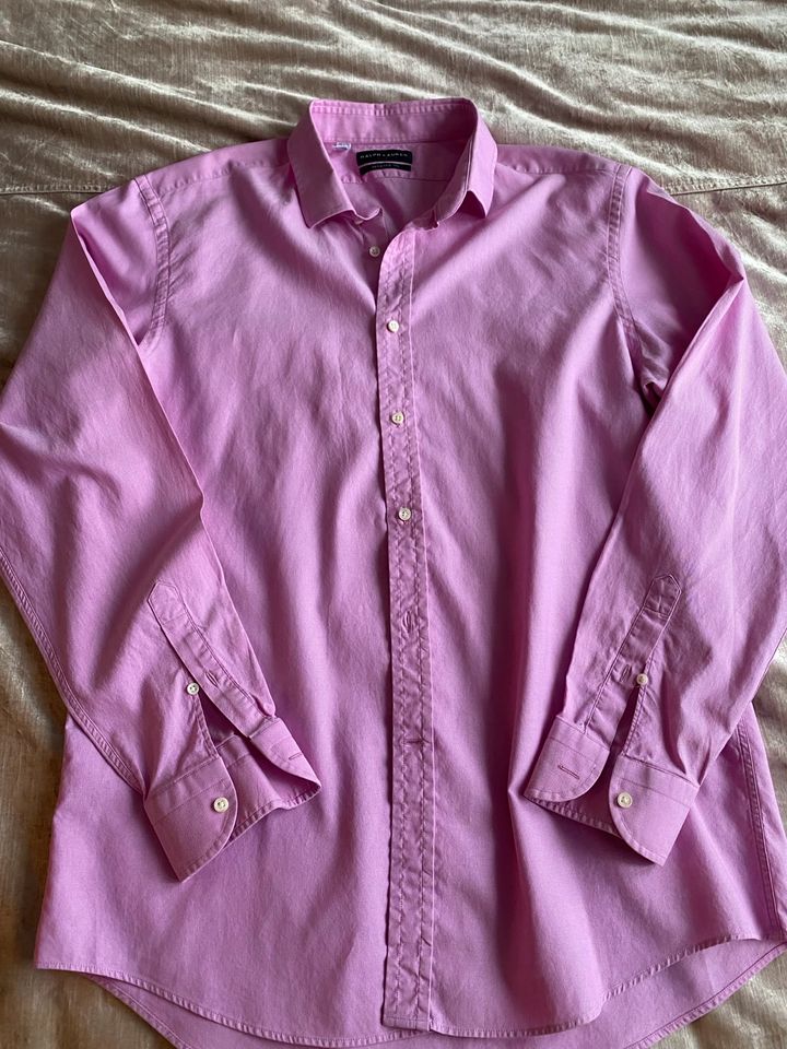 Ralph Lauren Herren Hemd rosa Top Zustand Baumwolle L in Neuss