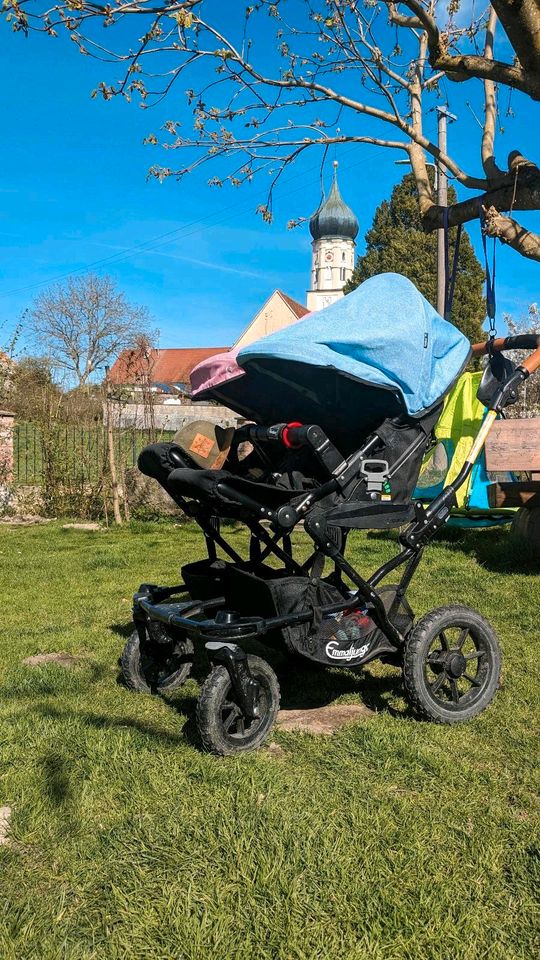 Emmaljunga double viking Zwillingswagen/ Geschwisterwagen in Kutzenhausen