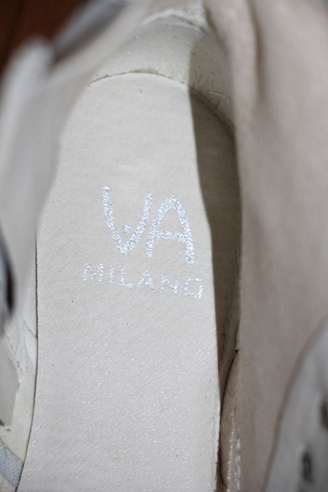 NEU Stiefeletten Boots VIA MILANO Gr. 37 Leder beige NP 130€ in Jork