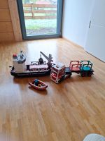 Set von Playmobil: Containerschiff mit Beiboot und Container LKW Bayern - Königsberg i. Bayern Vorschau