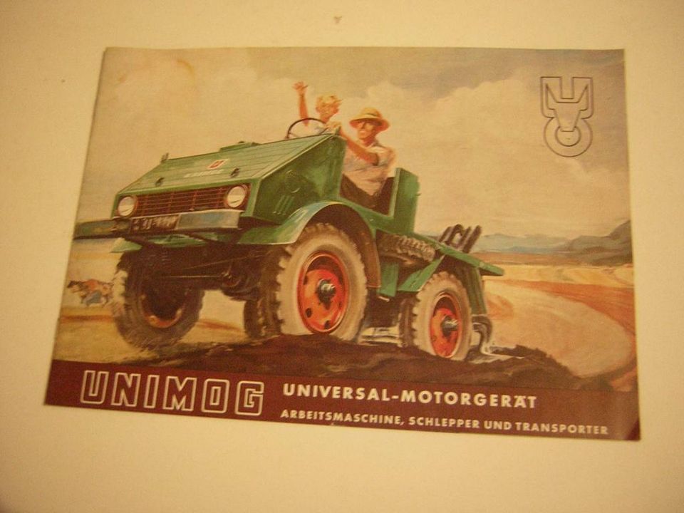 Unimog Prospekt , von 1952 , Reprint von 1995 in Sassenburg