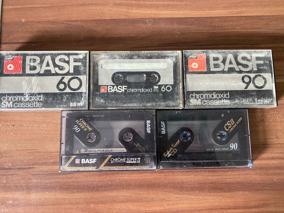 BASF chromdioxid / Chrom super 2 Kassetten 5stk Tapes in Hamm