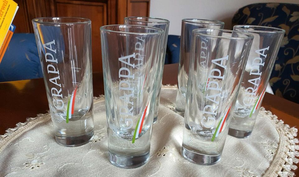 6 Grappa Gläser in Püttlingen