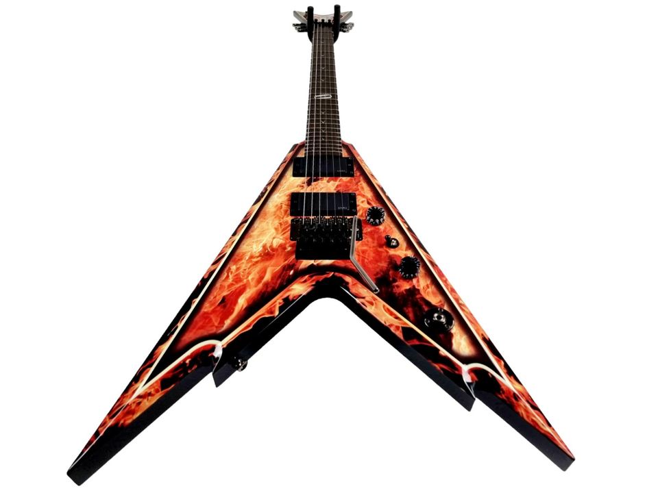 2007 Dean Dime Razorback 25.5 Flying-V Explosion Floyd Rose Korea in Linsengericht