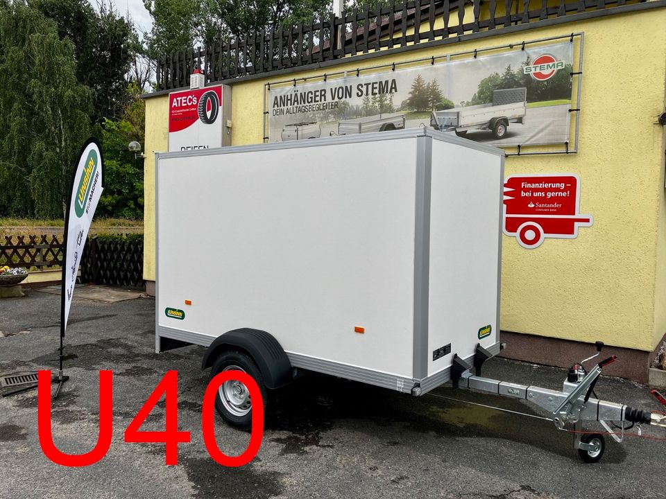 Pkw Anhänger UNSINN U40 | 255x128x153cm | 1300kg | Kofferanhänger in Cottbus