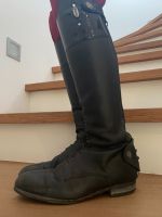 Lederreitstiefel Busato Kinder Gr.37 schwarz mit Strasssteinchen Hessen - Schöneck Vorschau