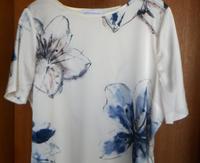 shirt, Judith Williams, creme/blau, Gr.40, neuwertig Nordrhein-Westfalen - Viersen Vorschau