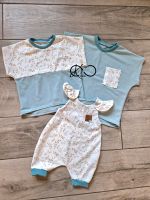 Geschwisteroutfit Romper Tshirt Bruder Schwester handmade 50-140 Thüringen - Stadtroda Vorschau