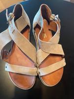 Leder Sandalen von Mjus ,  Gr. 39, in taupe Nordrhein-Westfalen - Witten Vorschau