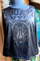 monari Shirt, schwarz glänzend, mit imposantem Tigerkopf, Gr. 44 Baden-Württemberg - Titisee-Neustadt Vorschau