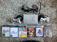 Sony Play Station 2 slim 2 Controller, 1 Memory Card 6 Spiele Nordrhein-Westfalen - Eschweiler Vorschau