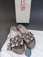 A.S.98 Pantoletten Sandalen Schuhe khaki beige 40 NP179€ Bayern - Goldbach Vorschau