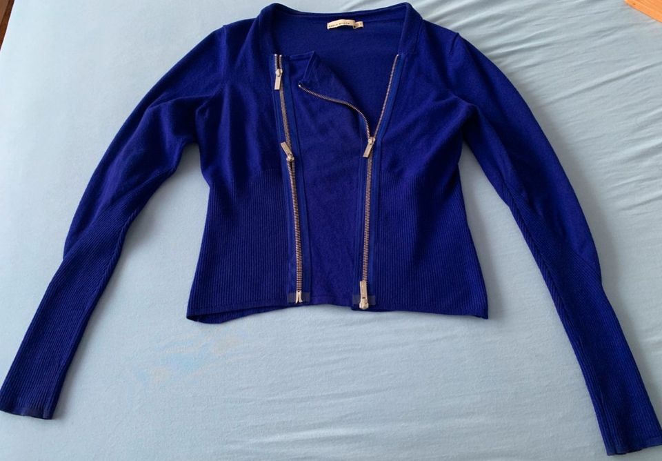 kurze Damen-Jacke von Karen Millen mit Reißverschluß, blau, Gr. 3 in Düsseldorf