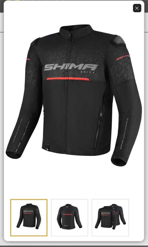 Motorradjacke SHIMA Drift Textil Gr M NEU in Gettorf