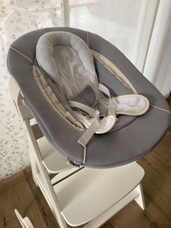 Hauck Neugeborenenaufsatz & Wippe - Bouncer 2in1 stretch grey in Achstetten