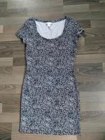 Kleid Gr.S 36 38 H&M schwarz weiß gemustert Stretch Sachsen - Rabenau Vorschau