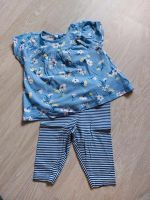 Carter's Outfit Gr. 74/80 Flowers blau Leggins & Shirt Hessen - Maintal Vorschau