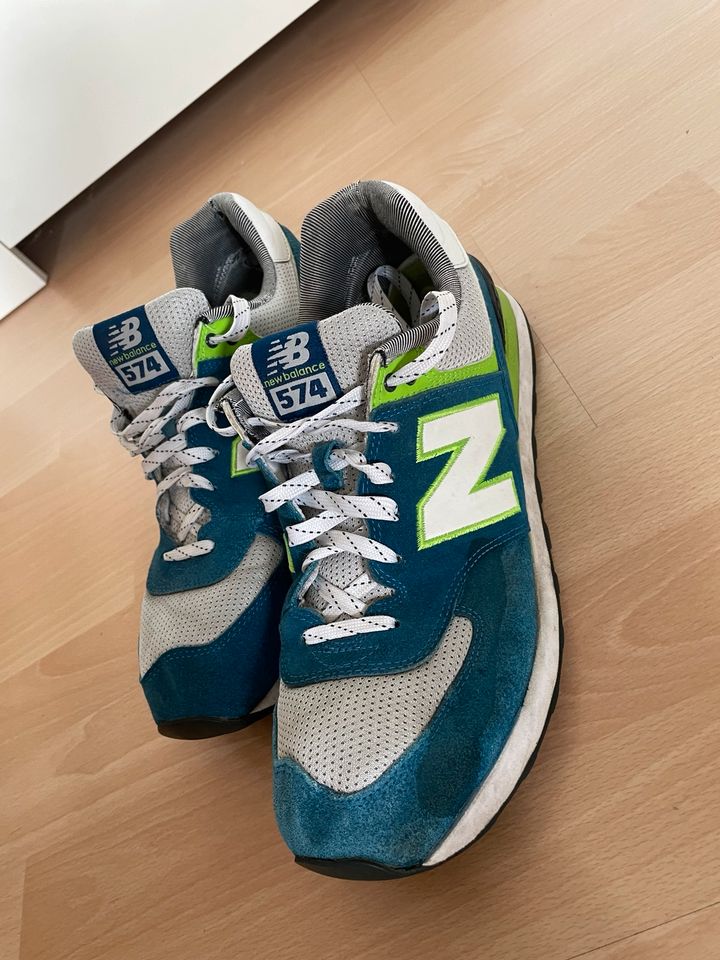 3x New Balance 574 Sneaker 46,5 Turnschuhe US12 grau, blau in Frankfurt (Oder)