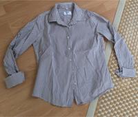 Super schöne Bluse von Milano Donna Gr 42 weiß/braun Hessen - Sulzbach Vorschau