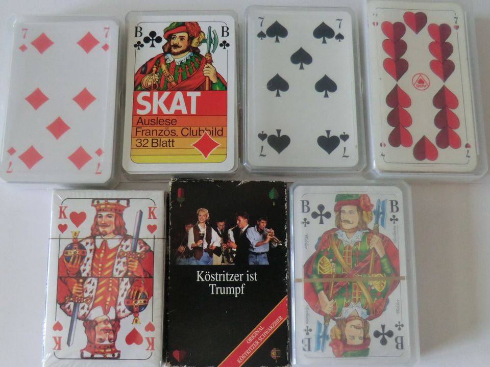 Konvolut verschiedene Spielkarten-Sätze vollständig/neu in Scheidegg