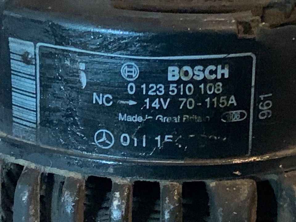 Bosch LICHTMASCHINE 123 510 108 MERCEDES-BENZ Vito in Roßwein