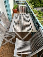 Holztisch Sitzgruppe  mit vier Stühlen für Balkon Terrasse Garten Baden-Württemberg - Konstanz Vorschau