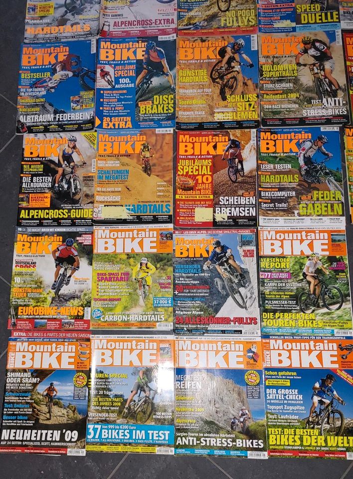 Mountain Bike 23 x Zeitschrift Jahrgang 2003 bis 2009 in Trierweiler