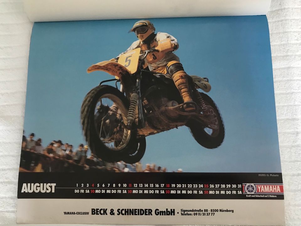 Motorsport Kalender Yamaha 1985 / 40x32 cm in Lichtenau