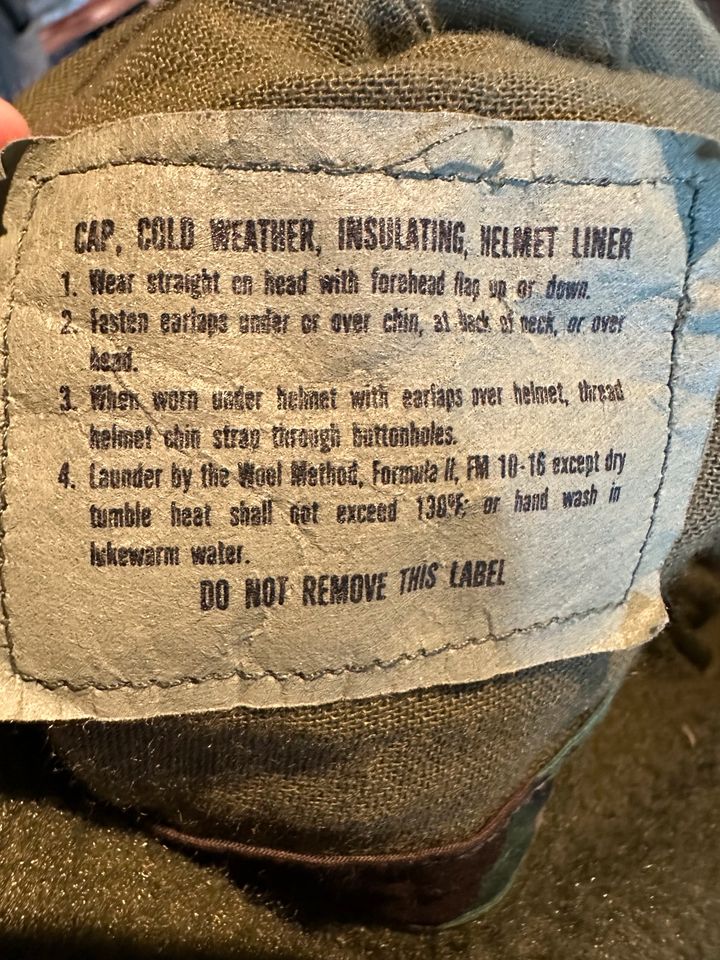 US Army Helmet Liner Cold Weather Woodland Militär Armee in Elsdorf